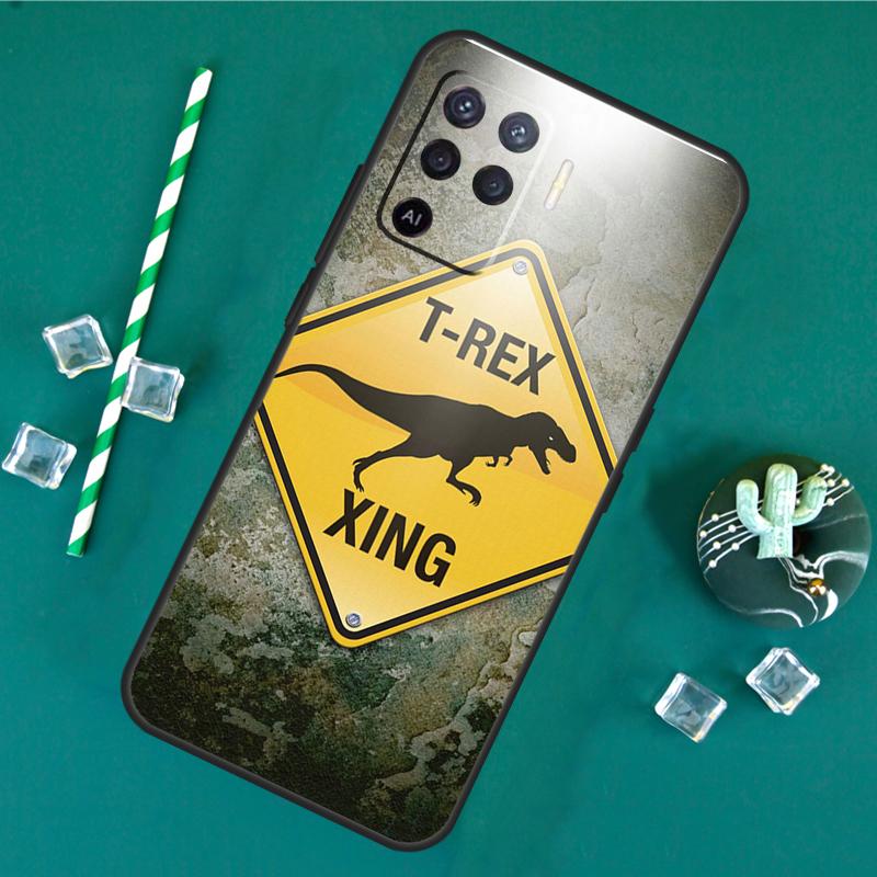 T Rex Dinosaur Tyrannosaurus Case For Oppo A17 A15 A40 A60 A80 A16 A76 A96 A18 A38 A58 A78 A98 A91 A57 A74 A94 A54S Cover