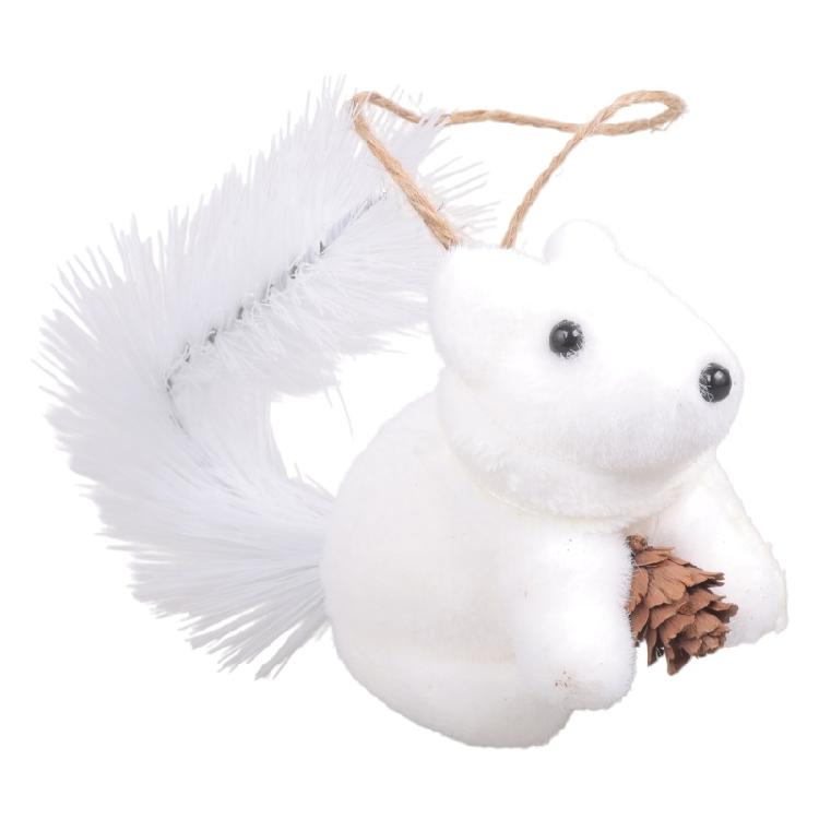 Durable Foam Christmas Squirrel Ornament Party Hanging Decoration For Homes Office Party Holiday Decorative Accent