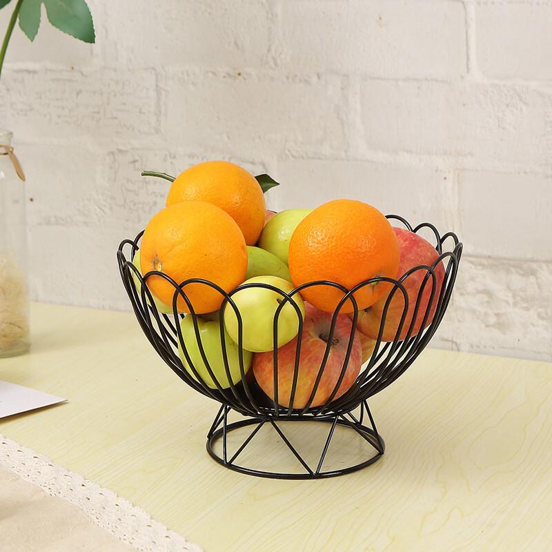 Abay Elegant Metal High-Foot Fruit Basket