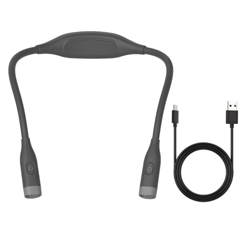 Adjustable Brightness Neck Light Rechargeable for Jogging Sewing Repair Work