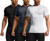 Compression Wear Sports Shirt Short Sleeve Underwear Set Sweat Quick Running Fitness Muscle Training Compression Power Stretch All Seasons Round Neck
