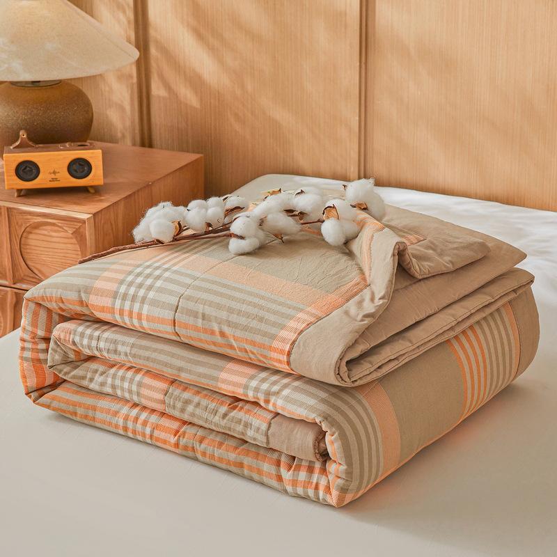 100% Cotton Summer Air Conditioning Quilt - Lightweight Quilt for Students and Children