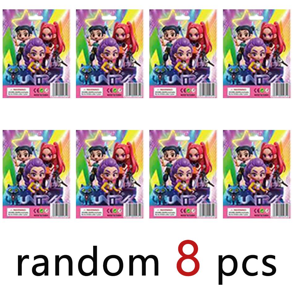 Kpop Dämonenjagd Blind Box Serie Figur Modell Spielzeug Cartoon Gaming Zubehör Schreibtischdekoration Halloween/Weihnachten für Kinder GeschenkK