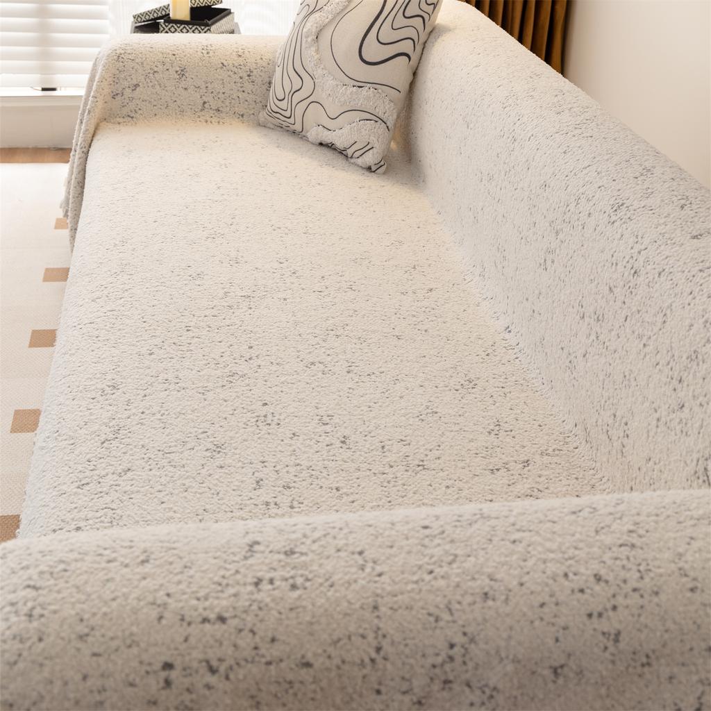 Mykt Kremete Stil Sofahåndkle med Dusker Tungt Varmt Teppe Fire Årstider Sofatrekk Universalt Flerbruks