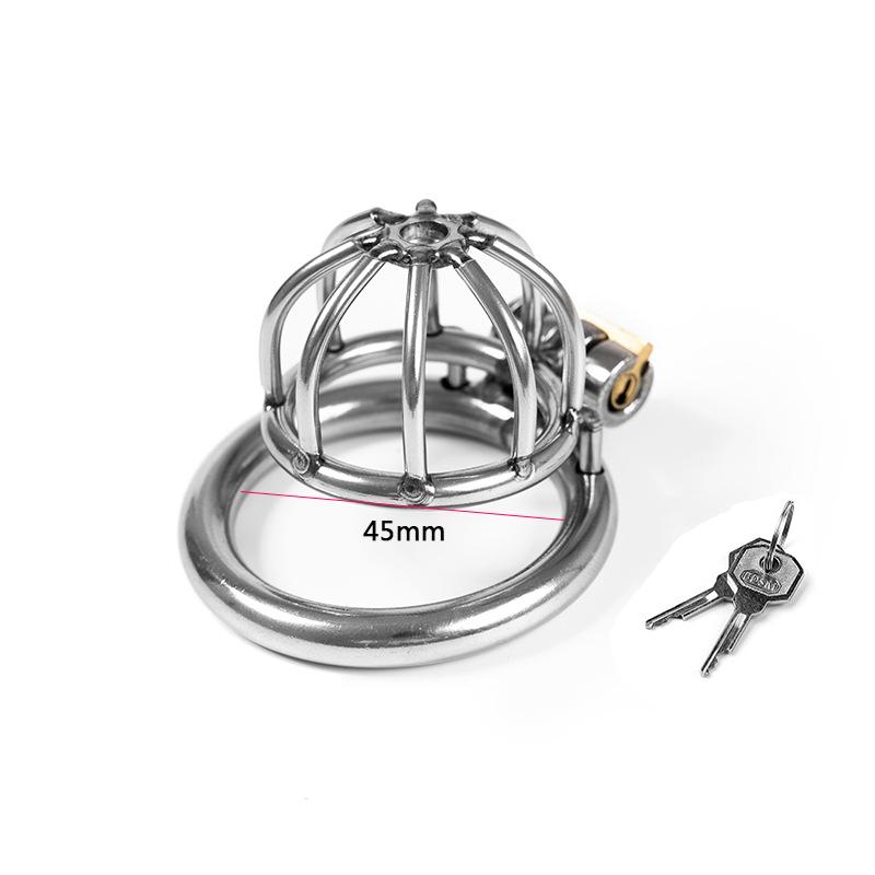 MoDi Petite cage de chasteté en métal pour homme, anneau pénien, esclave, bondage, SM, Sissy, dispositifs de chasteté pour gays, jouets sexuels pour adultes pour hommes