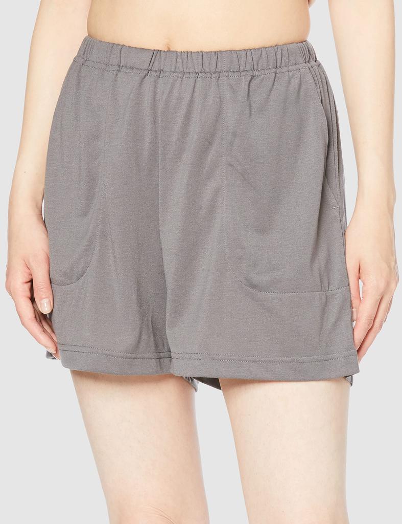 Gunze Tuche Yellow French Sleeve Shorts In Collaboration with Terao Macaron Jersey Women's Loungewear, Natsumi, (Polyester Jersey)