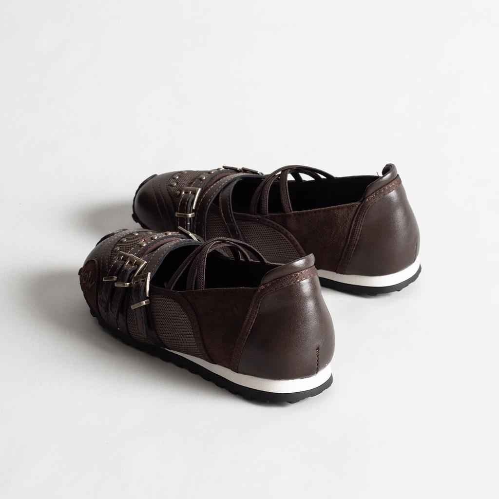 Fashion Women's Mary Jane Flat Shoes with Bow Cross Band Soft Bottom Leather Surface Retro Ballet Style Casual Footwear Summer Season