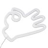 Hand Finger Neon Light OK Shaped LED Neon Sign Battery USB and Battery Powered Wall Decor Light for Home Bedroom