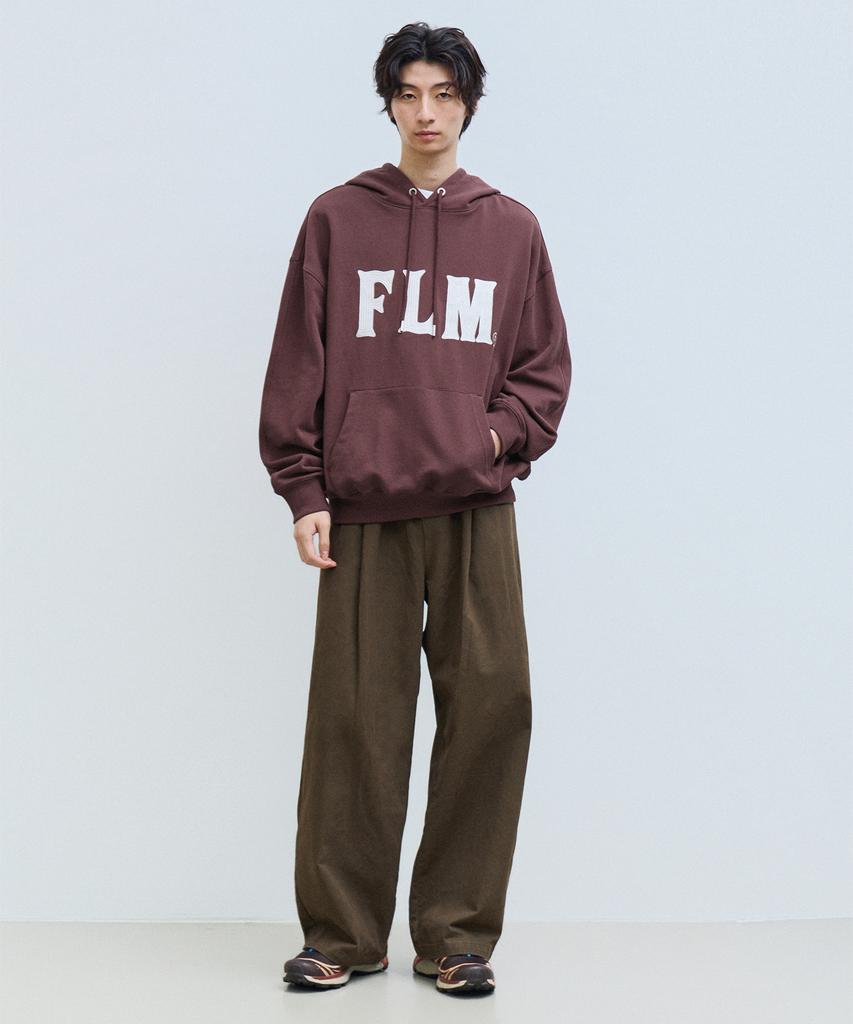 Flm Stitch Logo Hoodie - Charcoal