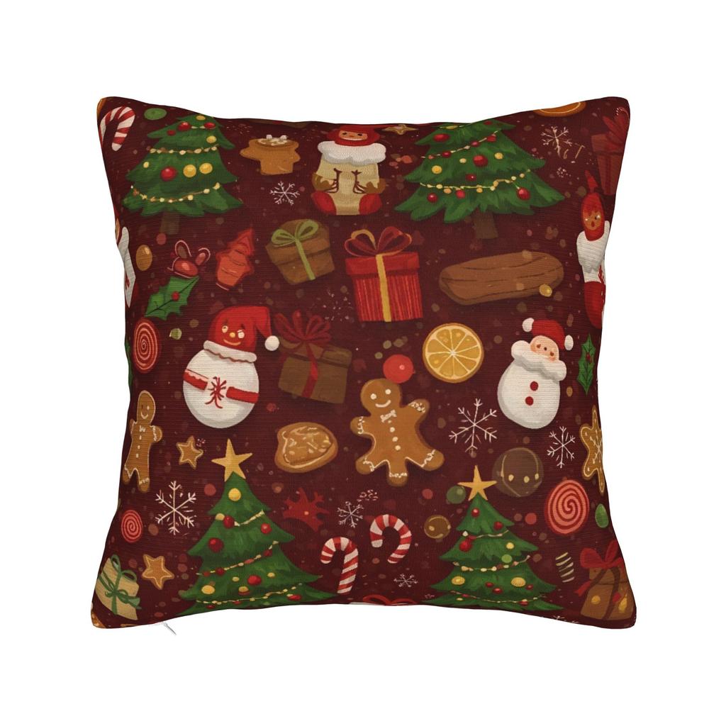 Festive Fun Christmas Pillowcases Fashion Pillow Case For Living Room Chair Soft Pillow Cover