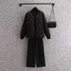 Giacca da Donna Corta Autunno/Inverno Trapuntata a Rombo Monocolore Minimalista Cappotto da Pendolare