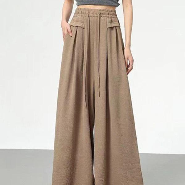 Plus Size European American Wide Leg Culottes - Casual Jogger Trousers for Women