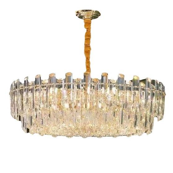 Luxurious Postmodern Crystal Chandelier - Modern Minimalist Lighting Fixture for Living Room, Bedroom, or Restaurant