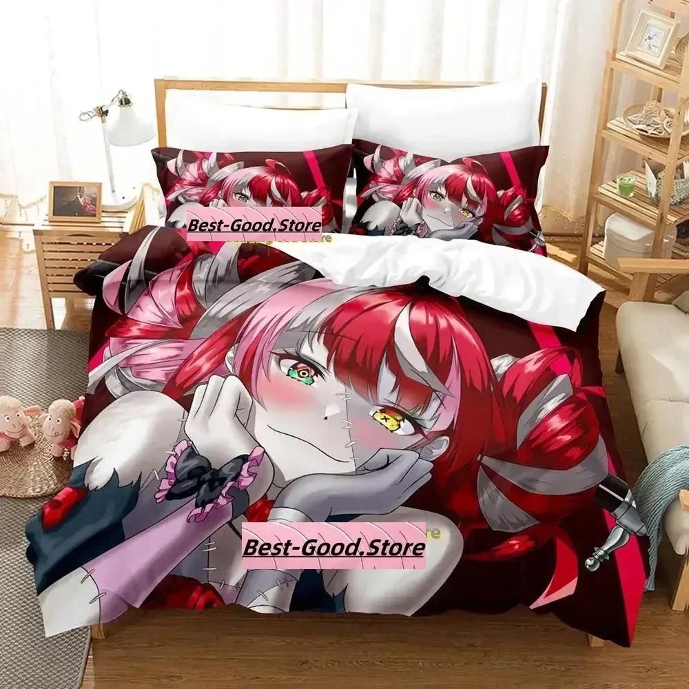 Kureiji Ollie Bedding Set Single Twin Printed Bed Set With Pillowcase Bed Duvet Cover Soft Single Double Queen Super King Size