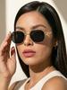 Men's Metal Full-frame Polygonal Glasses, Retro, Elegant, and Fashionable, Suitable for Daily Commuting, Outfit Photos, Outdoor