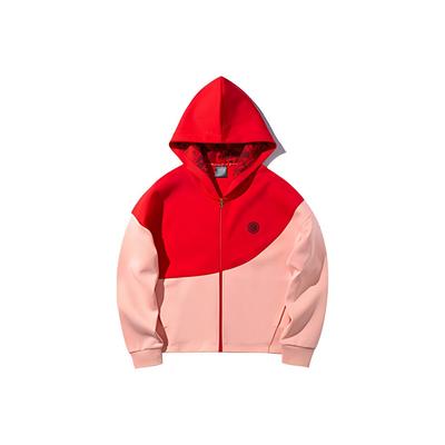 Li Ning X Disney Loose Fit Hoodie Jacket Women Outerwear Cherry-Blossom-Red AWDQ004-2