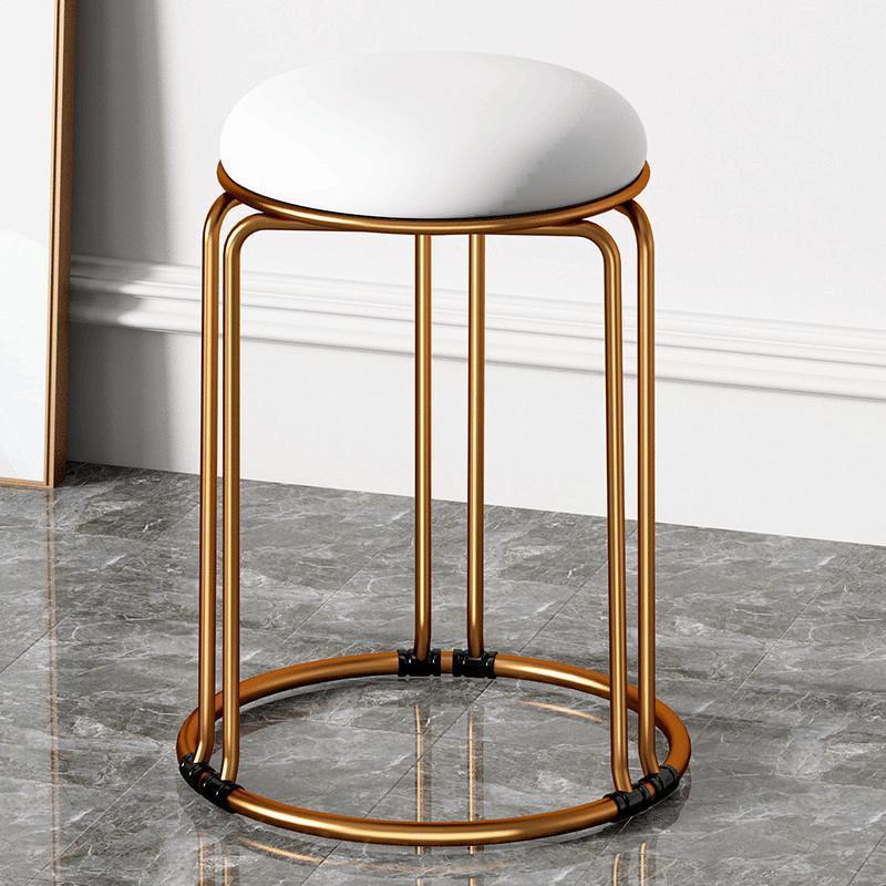 Nordic Economical Round Stool – Modern Simple Light Luxury Low Stool, Suitable as Dining Table Bench & Household Seat