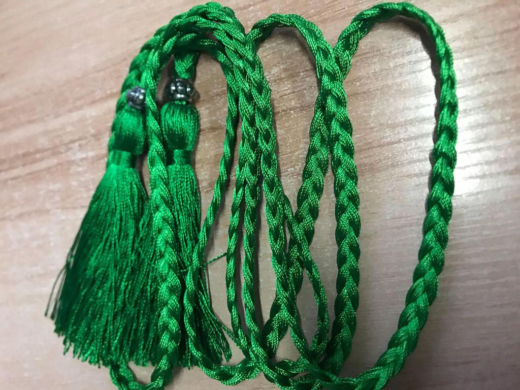 Damesleren riem in Koreaanse stijl met strik en kwastje tailleketting
