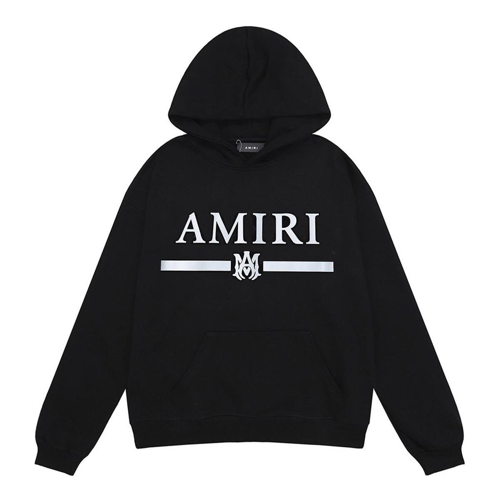 Amri Design Unisex Hooded Sweatshirt with Letter Print - Trendy European & American High Street Style
