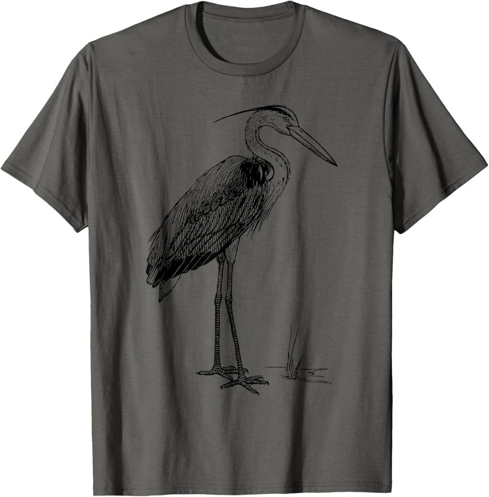 Great Blue Heron Bird T-Shirt