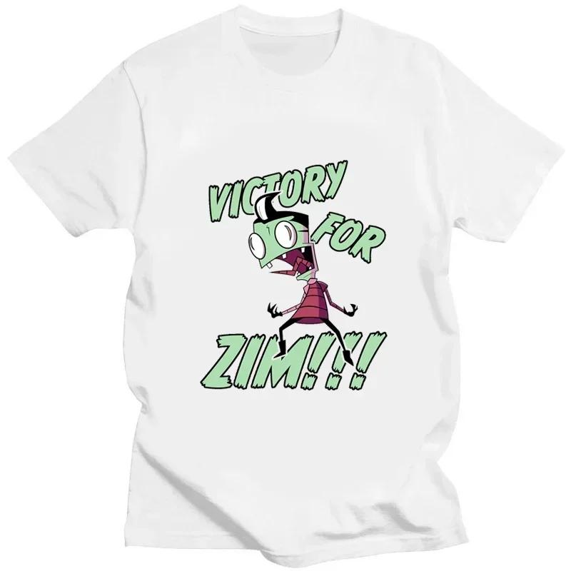 Invader Zim Graphic Tshirt Kawaii Zim Image Men Women Retro Shir Fashion Tee Cute Print Cartoon T Shirt Creativity Shortsleev