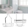 Metal Iron Wall Mounted Bathroom Basket 2 Layer Punch   Bathroom Shelves Toilet Accessories