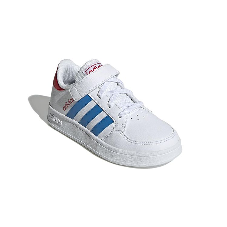 Adidas Breaknet EL Little Kid White Blue Rush Kids Sneakers Cloud-White Vivid-Red GW2899