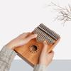 Cute Mahogany 17 Key Mini Kalimba Wood Material Thumb Piano Gift Keyboard Instrument Finger Piano Best for Kid, Beginner