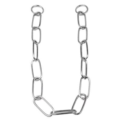 Pet Dog Training Choke Collar Chrome Plated Puppy Round Link Chain(3.0mm*50cm)