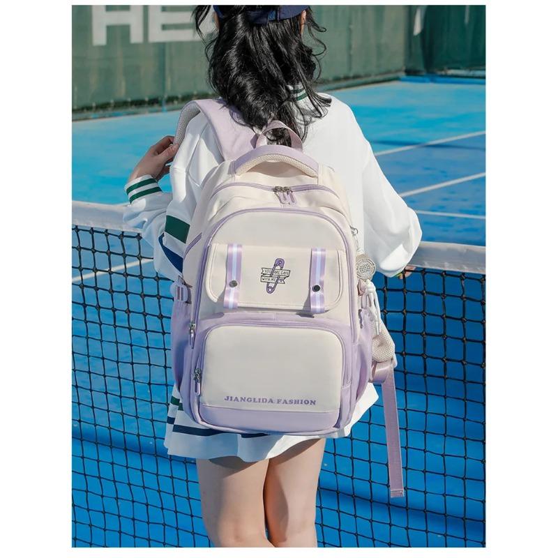 Ice Cream Pendant Primary School Backpack 1-6 Grade Cute Colorful School Bags for Girls Waterproof Large Capacity Schoolbags Sac
