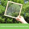 Picture Frame Burr-free Handcraft Transparent Decorative DIY Rounded Edges Kindergarten Children Craft Painting Frame Studio Supply