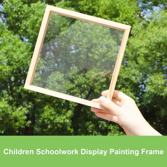 Picture Frame Burr-free Handcraft Transparent Decorative DIY Rounded Edges Kindergarten Children Craft Painting Frame Studio Supply