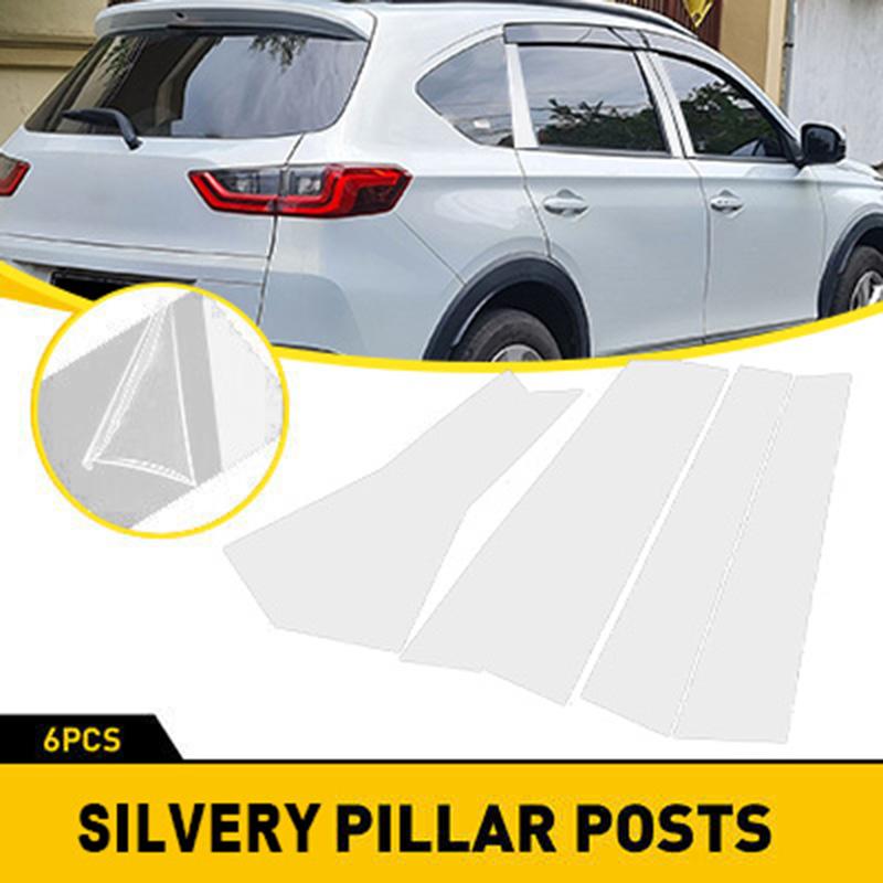 6pcs Mirror Effect Car Door Middle Column Window Center BC Pillar Post Cover Fit for Honda BR-V DG3 2022-2024