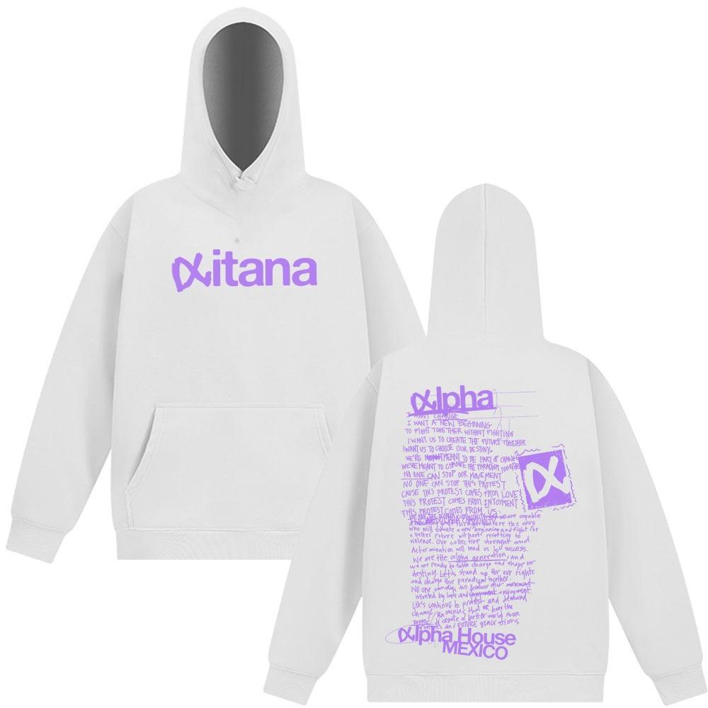 Singer Aitana Ocana Tour Hooded Sweatshirt Men's Aesthetic Fashion Long-sleeved Casual High-quality Hoodie