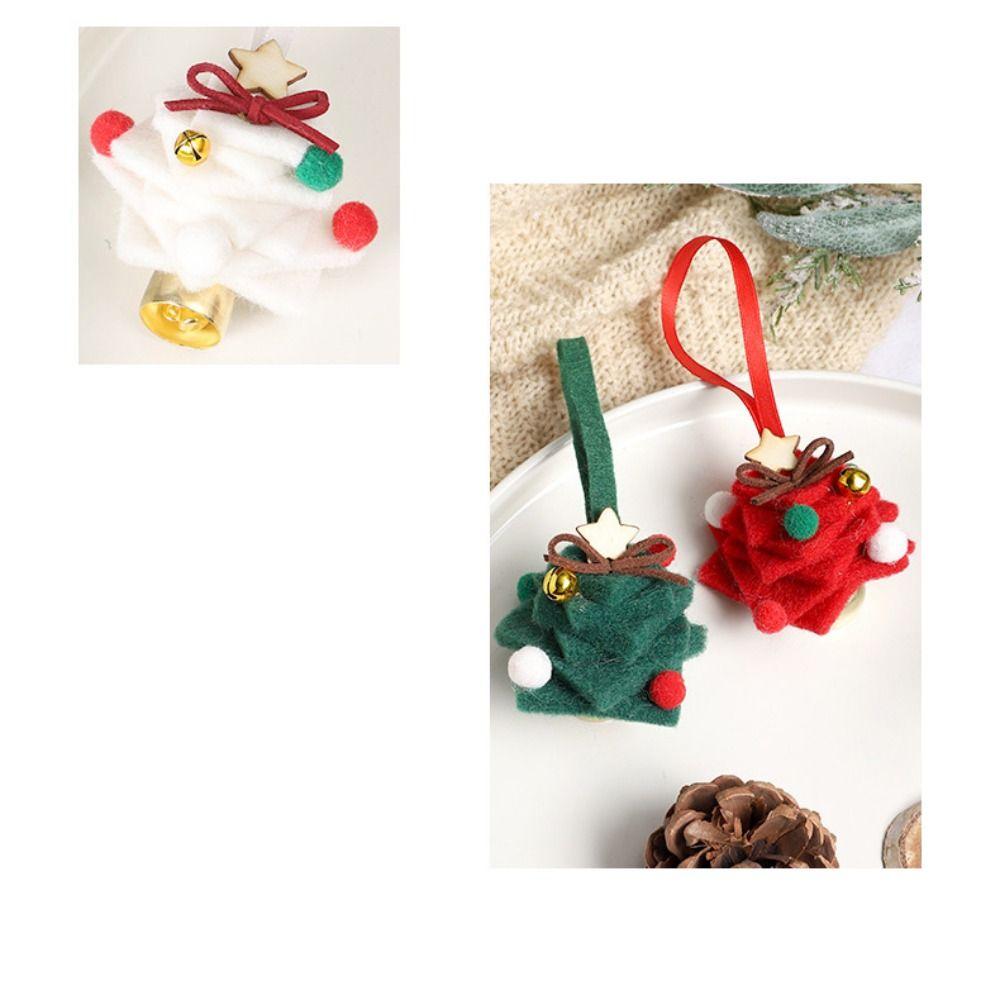 Felt Christmas Bell Pendant Crisp Sound Christmas Hanging Decorations Home Door Decor