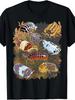 Retro Kolekcja Stworów Izopodów Unisex Ciężki T-shirt Graficzny S‑5XL