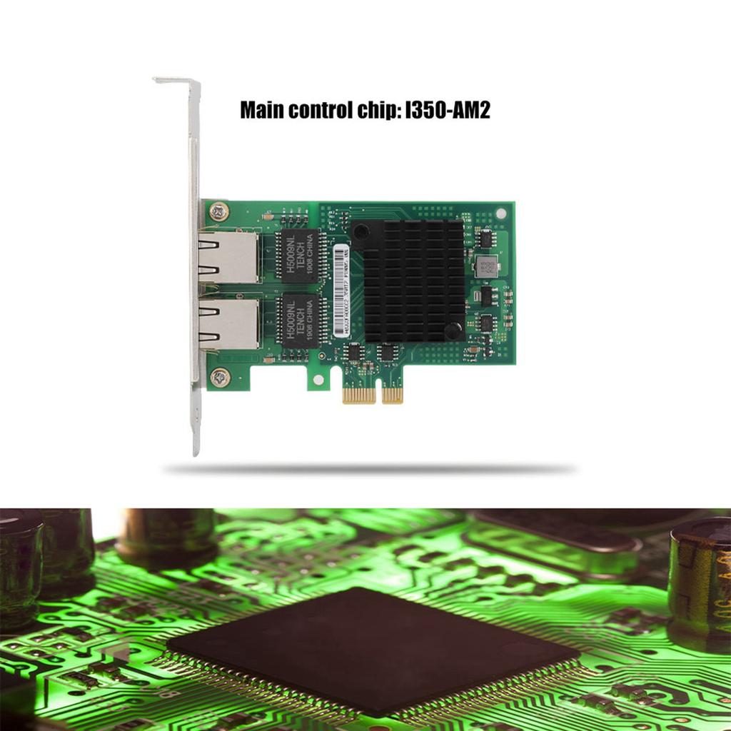 Placă de rețea Gigabit I350T2M PCIE cu port dual pentru procesorul Intel I350AM2