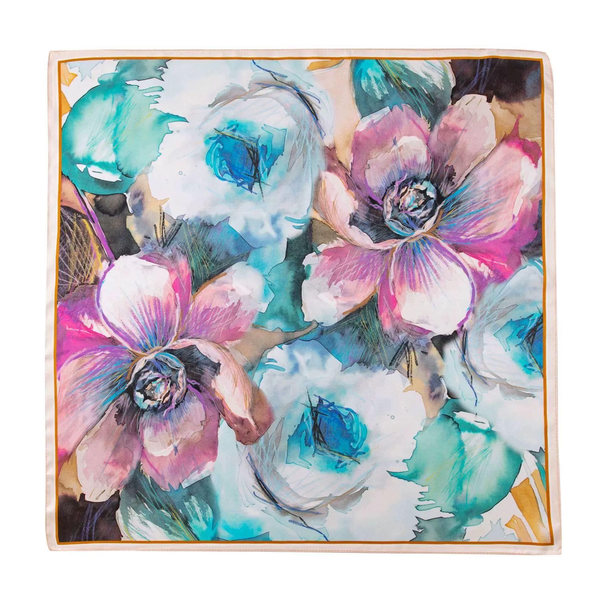 

100% шелковый шарф из тутового шелкопряда, модный, с высоким чувством стиля, универсальный, маленький квадратный