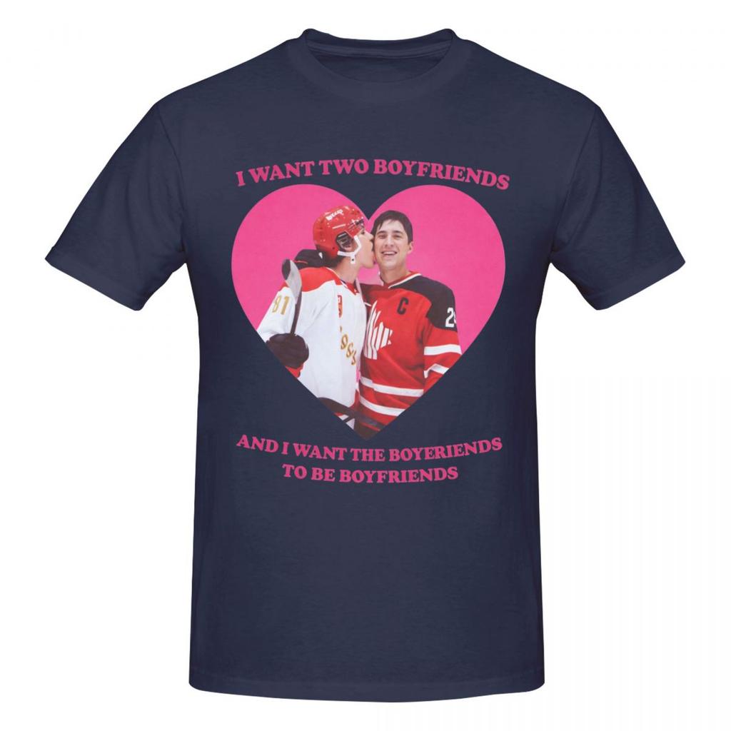Unisex Heated Rivalry Hockey But Daddy I Love Them Both 2026 Trending T Shirt Streetwear Oversized Oneck Cotton Sleeve Unisex Tshirt