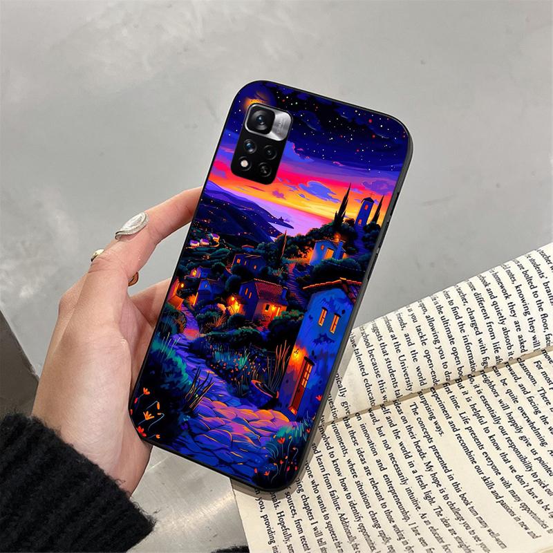 

Phone Case For Xiaomi Redmi note 14 Pro 14 13 12 11 10 Pro 14S 12S 11S Redmi 14C 13C 10 Star Night Scenery Redmi Note 12S