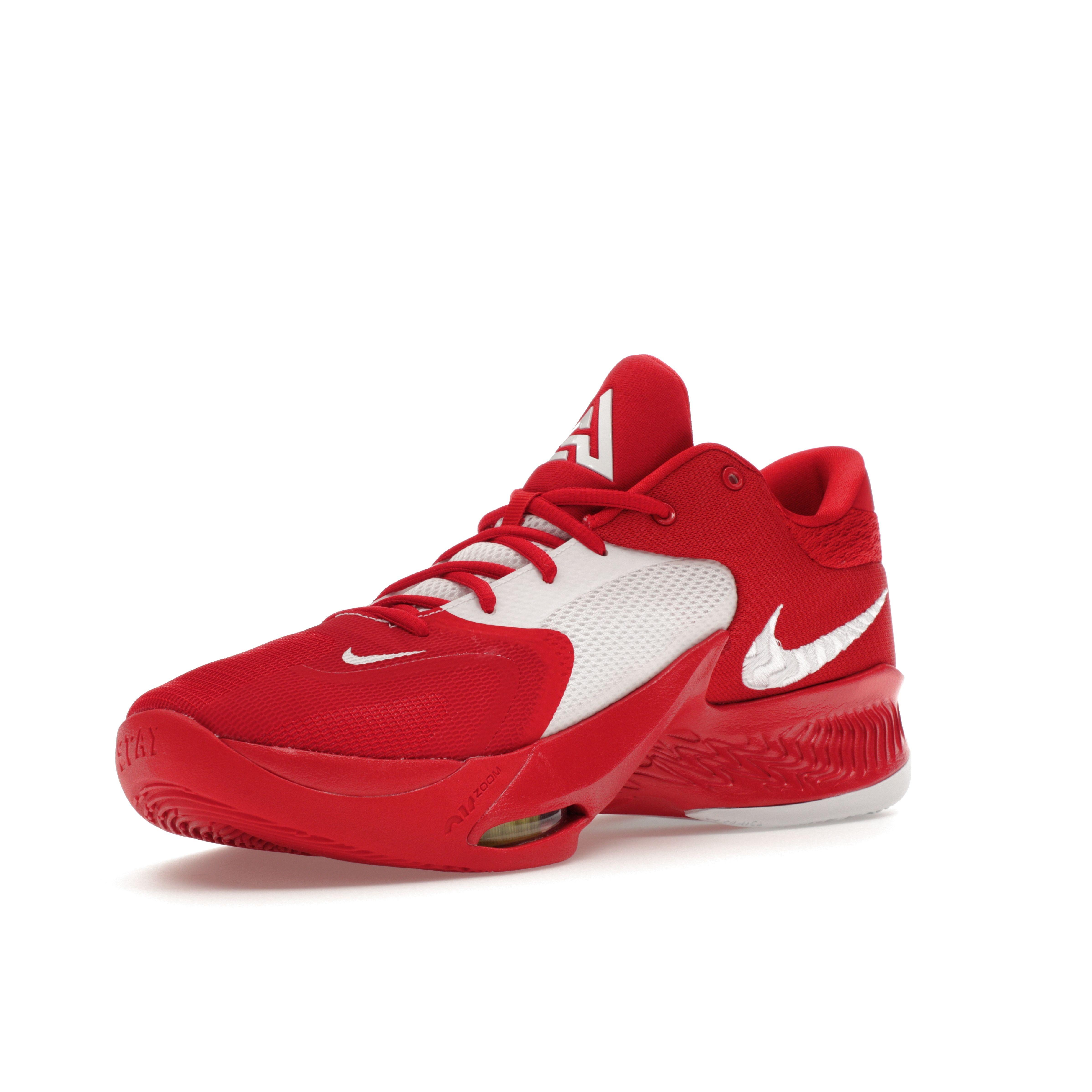 Nike Кроссовки Zoom Freak 4 TB University Red Unisex белые DO9679-600 40 — фото 4
