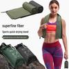 Ultralätt Snabbtorkande Svettabsorberande Handduk med Vattentät Påse för Utomhussporter och Simning