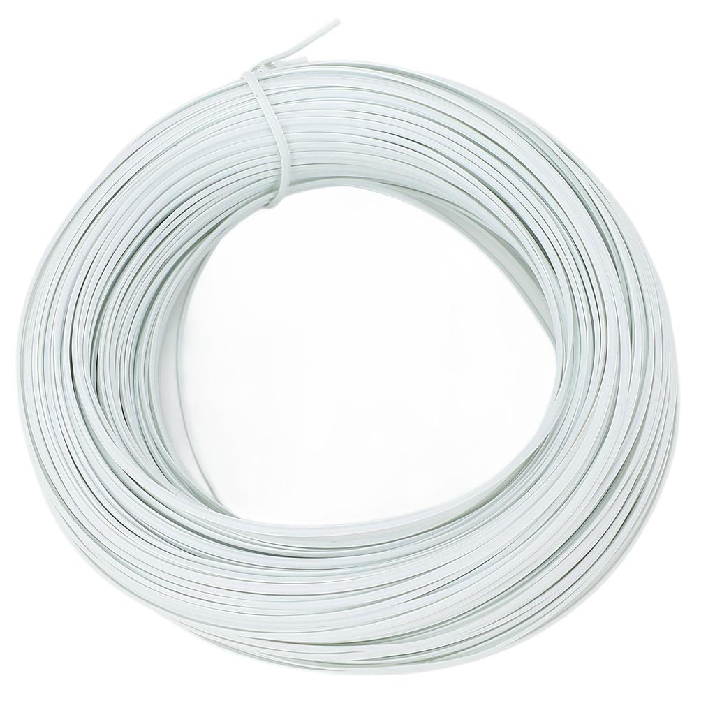 Bewehrungsstahl Bindedraht 100m Länge 0,45 Verzinkter Eisendraht PVC Bewehrungsbindedraht für Außen Weiß