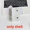 A7 Budget Binder Cover Clear Glitter PVC Binder Refillable Notebook for Photos Pictures Albums Organizer Planner Folder