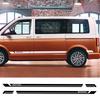 2 Stück Auto-Streifenaufkleber Wohnmobil Vinylfolien-Aufkleber Autozubehör Für Volkswagen VW Transporter Caravelle Multivan T4 T5 T6