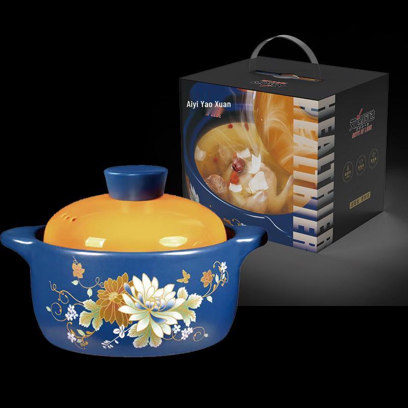 Aiyiyao Floral Ceramic Casserole Pot
