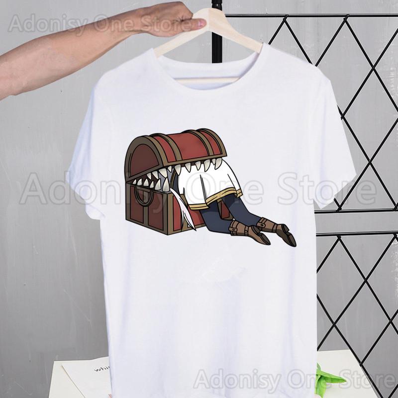 Frieren Harajuku  Men's Tshirt Printed Men Short Sleeve T Shirt Casual T-shirt Male Streetwear Tops