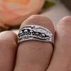 Original  Horrible 5 Skull Design Thai Silver Men Finger Ring Halloween Gifts Cheap