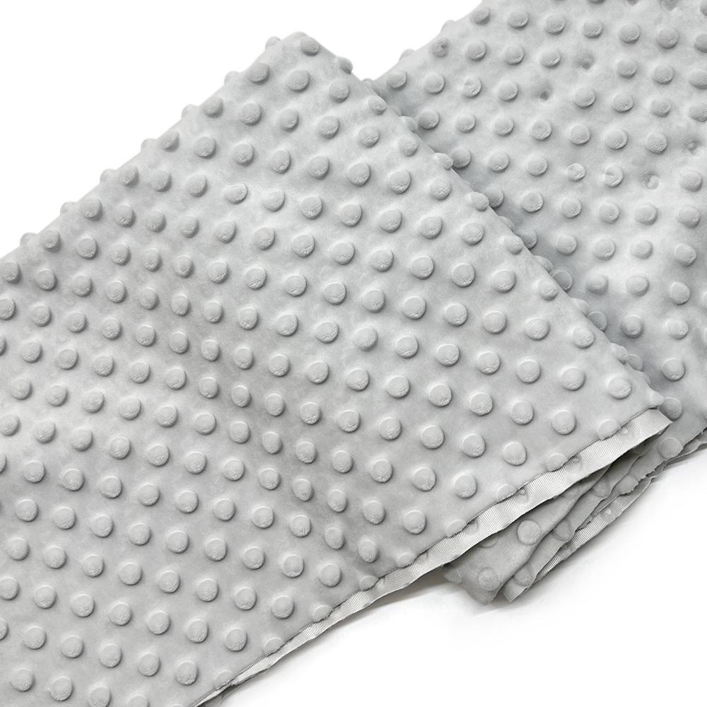 Minky Dot Fabric For Baby Comfort Blankets 1mm Pile Length Polyester Single Sided Swaddle Baby Crying Comfort Plush Fabric
