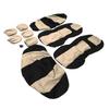 9pcs Auto Seat Cover Protector Set Breathable Dustproof Universal Accessory for 5Seats CarBeige